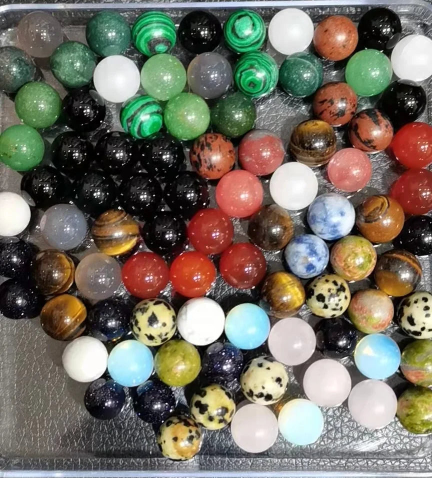 Wholesale 2cm All Kinds of Stone  Healing Magic Crystal Stone Sphere Ball for Decoration