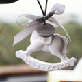 New Arrival Scented Ceramic Horse Aroma Plaster Pendant Porcelain Essential Oil Diffuser Hanging Wardrobe Car Air Freshener