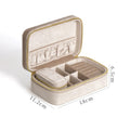 Luxury Custom Logo Travel Leather Jewelry Boxes Hot Sale Velvet Jewelry Organizers for Necklace Storage and Display