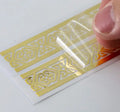 Custom Metal Nickel Sticker Label Logo Electroforming 3D Label Sticker With Transfer Sticker