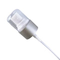 Aluminum Matte Silver Fine Mist Sprayer Pump with clear Cap for Bottles Neck 24mm