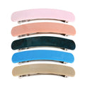 Pure Color Hair Barrette Clip Big Size Rectangle Barrette Clip Acetate Hair Accessories