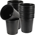 Wholesale Supplier Black Recycled PP Flower Tree Planter 1 3 5 6 7 10 15 Gallon Inch Plant Plastic Pot for Nursery