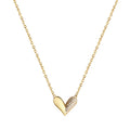 2026 Newest Design Girls Trendy S925 Small Zircon Heart Necklace