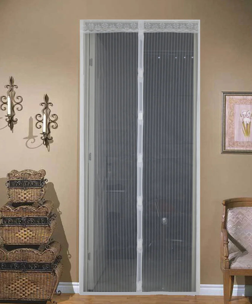 Factory Outlet Mosquito Plastic Curtain Polyester Curtain Door Magnetic Fly Window Curtains Screen External Soft Door Mesh