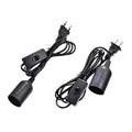 EU US PLUG 1.8m Power Cord Cable E27 Lamp Bases With Switch Wire for Pendant LED Bulb E27 Hanglamp Socket Holder