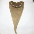 Hot Selling 16-24 Inches INDIAN Virgin Human Hair Extension Wig with U Part Lace Front Clip-on Toupee Topper Free Part Silk Base