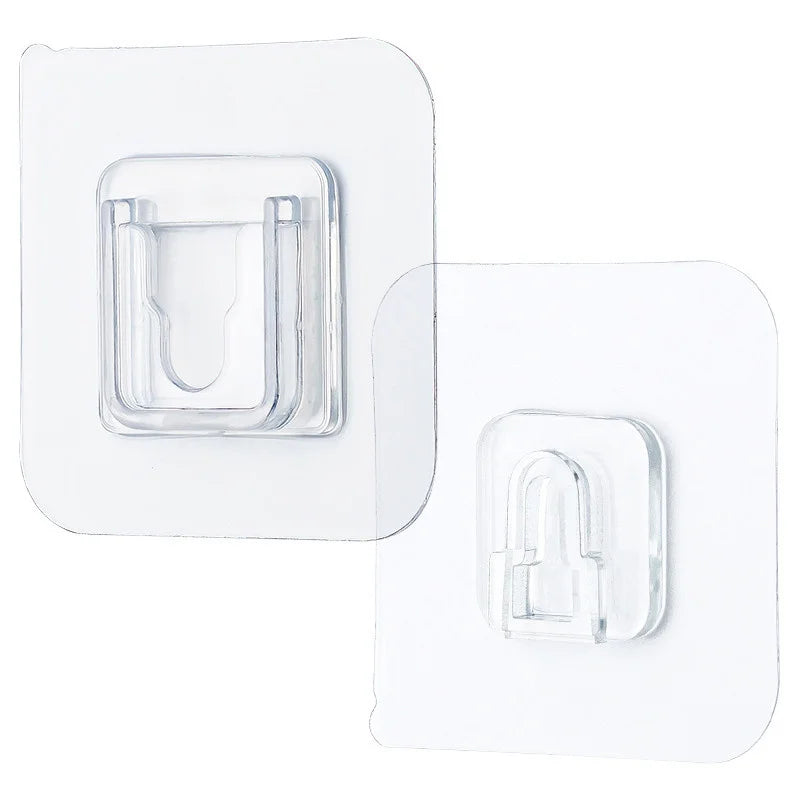 Double Sided Clear Suction Cup Wall-Mounting Hooks Multi-Purpose Sticky Wall Hanger Coats Clothes Bathroom Various Applications