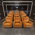 Modern Single Leather Electric Functional Sofa Set for Small Apartments or Dorms with Wooden Frame for Bedroom Use