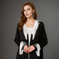 Yuxi   2024New Middle East Simple Embroidery Muslim Women Abaya Dress Dubai Hijab Casual Dresses Tassel Sleeves Robe
