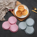 Factory Outlet Non-Stick Air Fryer Baking 3 Cavity 6QT-10QT Silicone Muffin Top Non-Stick Muffin Silicone Air Fryer Egg Pan