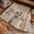 Cute Vintage Flower Planet Handbook Material Book Creative DIY Handbook Decoration Material Stickers 30 Pieces