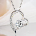 Stainless Steel Love You Forever Higher Quality Zircon Pendant Love Necklace Heart Necklace Gold Silver Graduation Jewelry Gift
