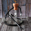 HUIYAO MP5 GLASS HOOKAH WITH STRONG EPE FOAM PACKAGE Diameter 70mm Straight Tube Glass Shisha Hookah with logo