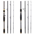 Best Sale Ice Fishing Rod 4 Section Shrimp Rod Carbon Telescopic Fishing Rod