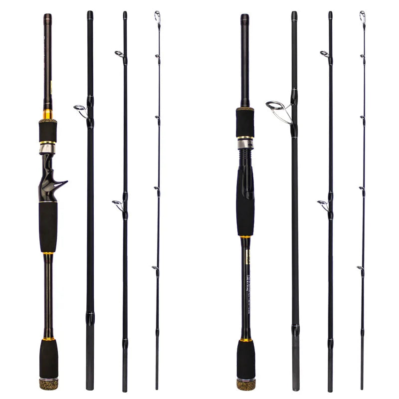 Best Sale Ice Fishing Rod 4 Section Shrimp Rod Carbon Telescopic Fishing Rod