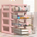Haogle Household Office Plastic Small Box Drawer Desktop Cabinet Waterproof Dustproof Makeup Organizer Cosmetic Storage