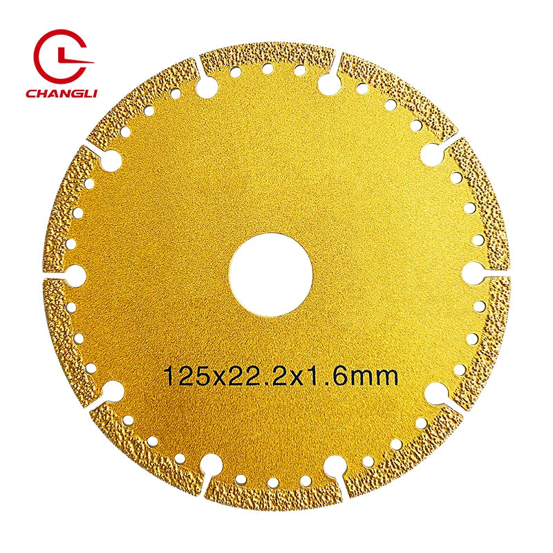 Industrial Diamond Logo Laser 125mm Ultra Thin Turbo 12mm Thick Circular Cutting Disc Saw Blades OEM for Iron Metal