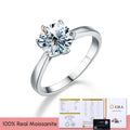 Custom Gra Certified 925 Sterling Silver 18k Gold Ring Moissanite Diamond 1 2 3 Ct Carat  Iced Cut Wedding Jewelry for Women