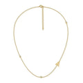5A Zircon 925 Sterling Silver Collarbone Chain 18K Gold Plated Jewelry 26 Alphabet Initial Letter Necklace