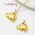 18K Gold Plated Brass Elephant Shape Charms for DIY Necklace & Earrings Making Trendy Jewelry Findings & Components