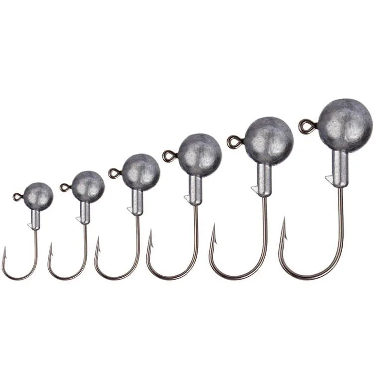 New OEM 1.75g 2.5g 3.5g 5g 7g 10g Fishing Hook Lead Jig Lure Hard Baits Soft Worm Fishing Tackle Accessories