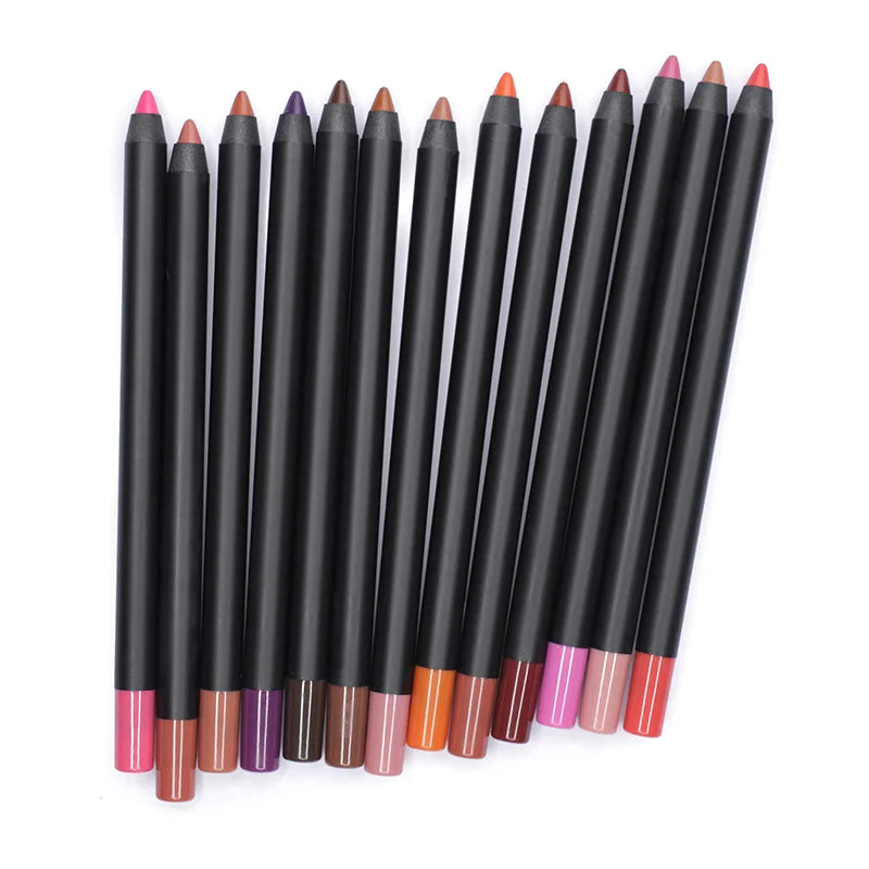 13 Colors OEM Cosmetic Lip Liner Best Selling Waterproof Lip Liner Pencil Private Label