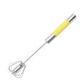 Kitchen Accessories Eco-Friendly Stainless Steel Semi-Automatic Egg Whisk Hand Pressure Egg Beater to Mix Egg Whites and Cream