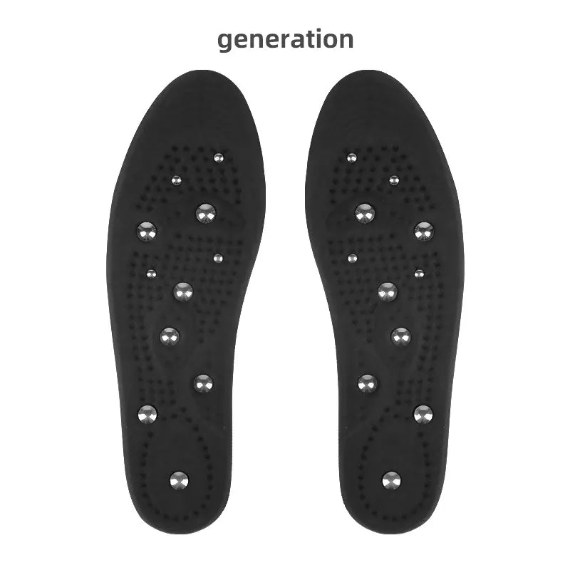 Massaging Insoles Acupressure Magnetic Massage Foot Therapy Reflexology Pain Relief Shoe Insoles Washable and Cuttable