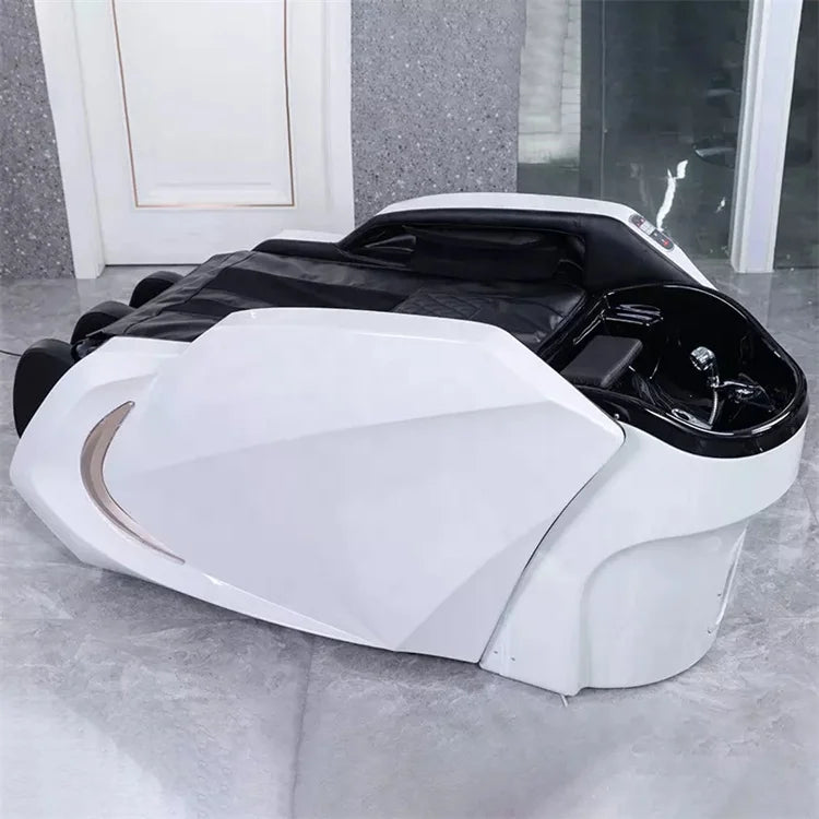 Remote Electric Washing Salon Furniture Shampoo Massage Chair Bed with Water Circulation System Heating Optional