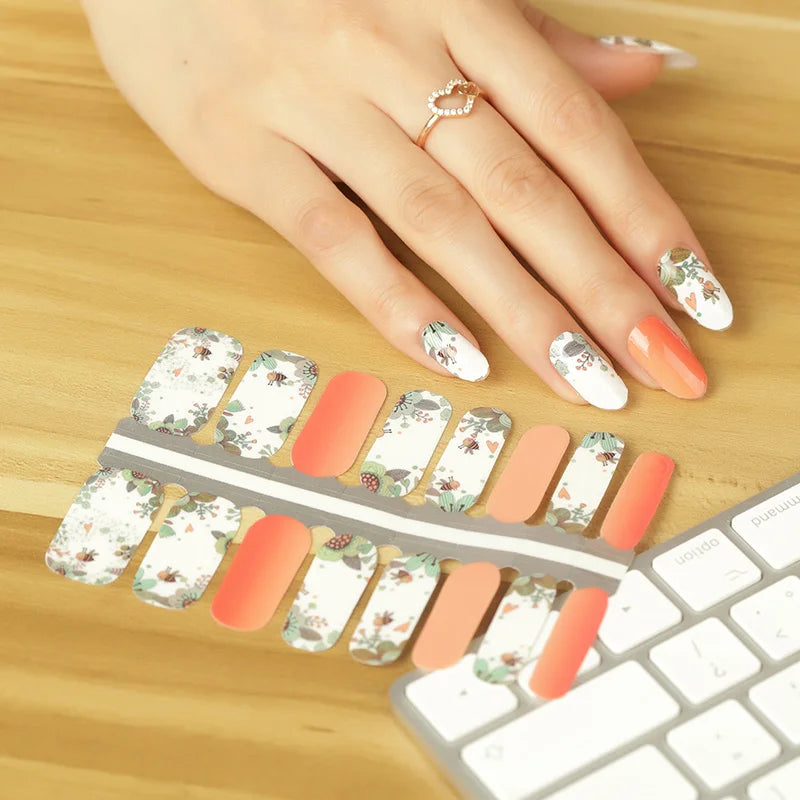 Factory Price Customized Design Nail Wraps OEM/ODM Available Latest Gel Nail Sticker