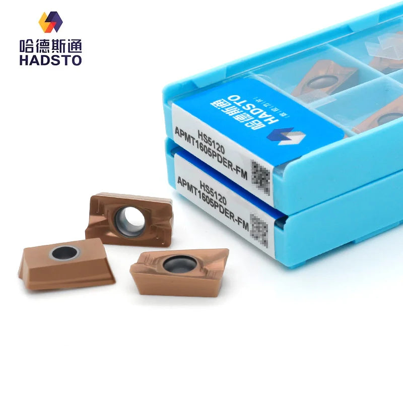 HADSTO APMT1605PDER-FM-HS5120 Square Shoulder Carbide Milling Inserts CNC Milling Balchas Coated OEM Turning High Hardness