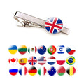 Manufacturer Personalized Tie Clips with logo Men Tie Bars Pins Custom Design 287 Country Flag Tie Clip for Men