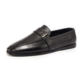 AMPLE Italian Casual Leather Loafer Shoes Men Breathable Slip-On Lightweight Rubber Outsole Anti-Slip Autumn/Winter Office