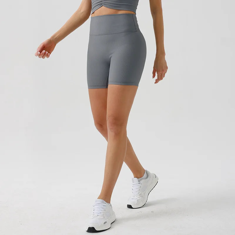 Eco-friendly Custom Seamless Gym Shorts Butt Scrunch Fitness Yoga Wear High Waist Shorts Workout Yoga Shorts for Women