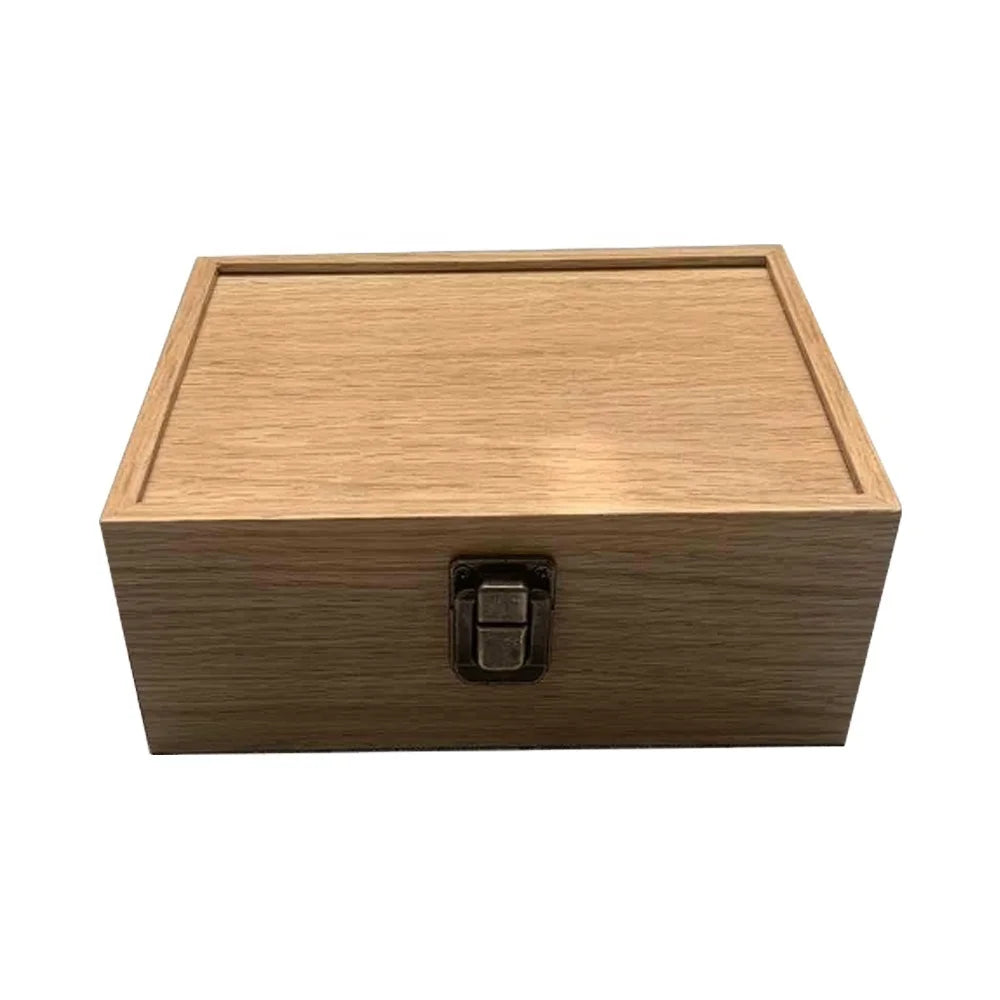 Handmade Hardwood Bamboo Keepsake Box Oak Wooden Gift Storage and Packaging Box for Jewelry and Gifts