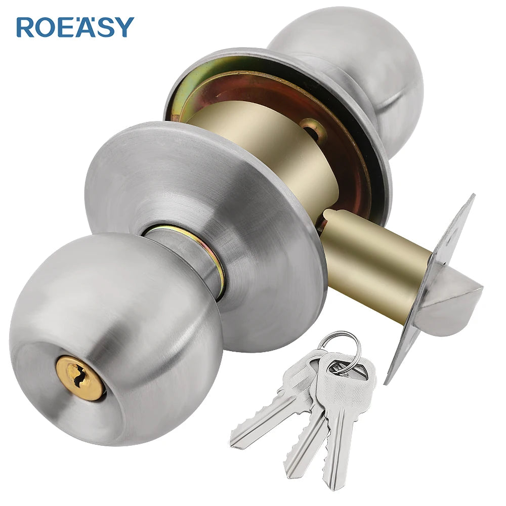 Roeasy Door Locks for Wooden Doors Garage Quality Brass Rounded Mortise Lock Cylinder Online Mechanical Door Lock
