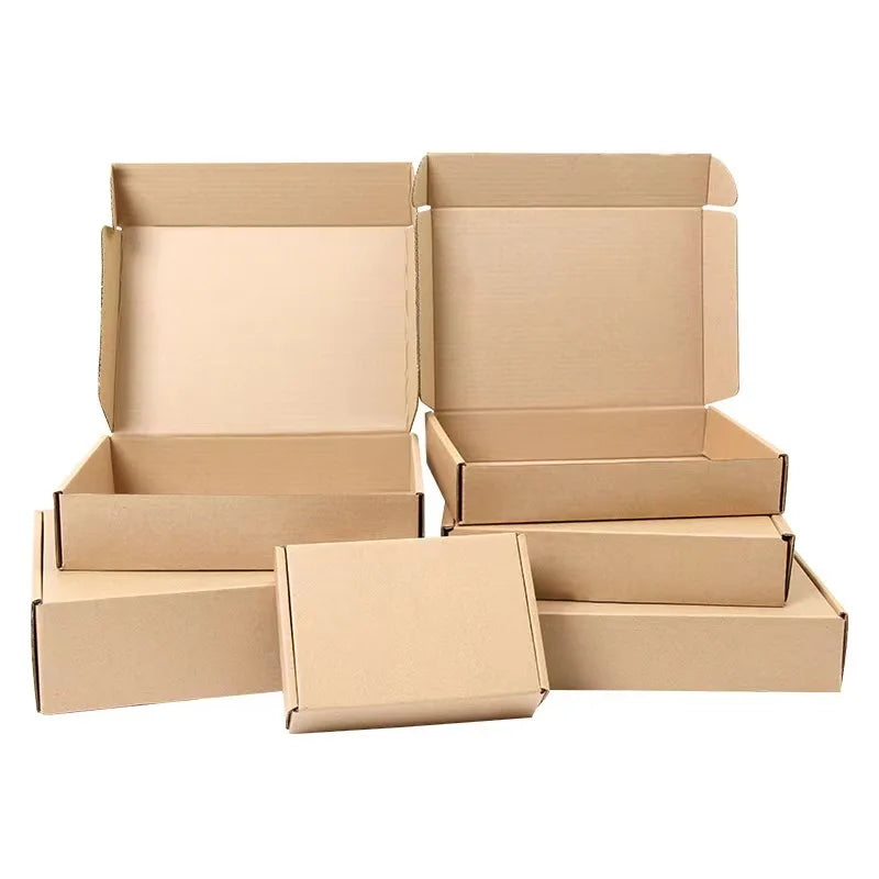 Custom Recy Long Rectangle Collapsible Flat Mailling Caja De Embalaje Carton Para Envios Corrugado Small Corrugated Moving  Box