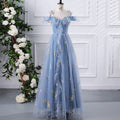 A-line Floral Embroidery Lace Long/short Women's Prom Gowns Fashion Bridesmaid Dresses MegaBDM