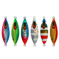 JC020 40g 60g Swing Jig Shore Slow Pitch Jigging Lure Sea Fishing Lure Metal Jigs Fishing Baits