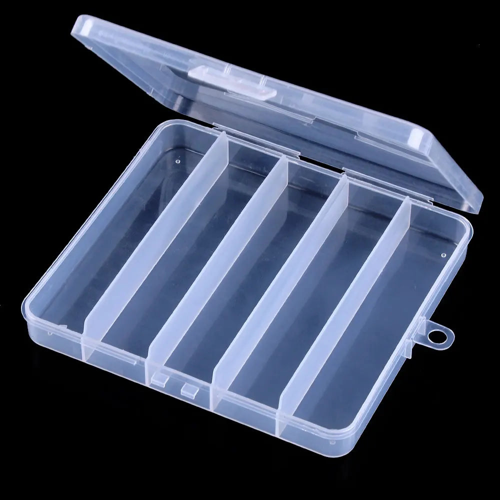 Fishing Gear Box 5 Grid Hanging Bait Lure Box Tool Box for Hold 5 Baits