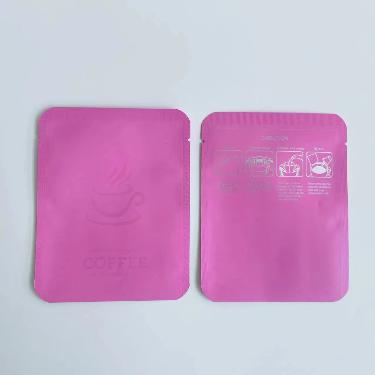Manufacturers Wholesale Black Matte Heat Seal Custom Print Mylar Hanging Ear Ziplock Empty Coffee Tea Bag