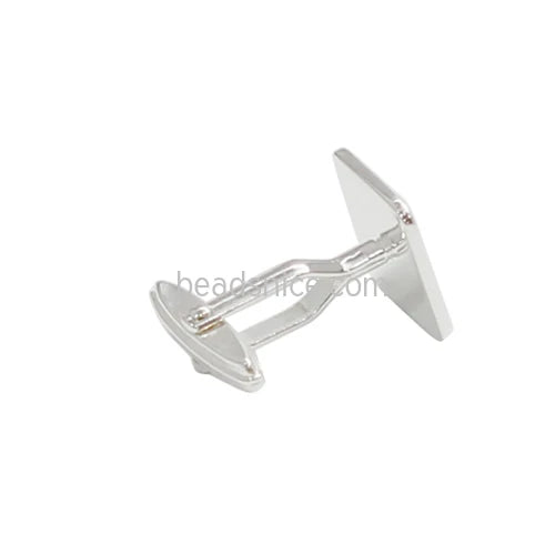 Wholesale vogue Jewelry Findings Sterling Silver Suit Shirt Cufflinks
