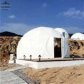 Hot Sale Leshu Factory Price Windproof Soundproof 5m 6m 7m Luxury Igloo Glamping Geodesic Dome Tent Hotel House with Bathroom