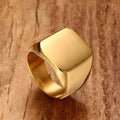 New Design Mens Jewelry High End Ankh Silver-Tone Signet Stainless Steel Men Ring