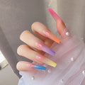 Designated Style Artificial Press-On Nails ABS Material Ballet Shape for Finger Application