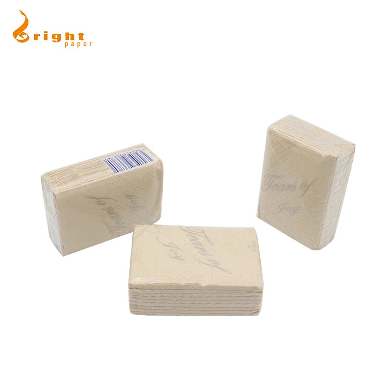 Small Pack 3-Ply Soft Napkin Tissue OEM Wood Layer with Excellent Absorption and Comfortable Feel