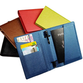 Wholesale or Custom Hot Sell Fashion Cross Grain Blank Passport Holder Cover for Travel