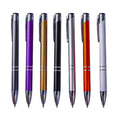 SHULI Stylo 1.0MM Hot Selling Colorful Metal Roller Promotional Ballpen Custom logo Rolling Aluminum Ball Pen