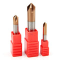 V Groove 20mm 3 4 Flute 60 120 90 Degree Four-edge Chamfer Milling Cutter Tungsten Carbide Chamfer End Mill